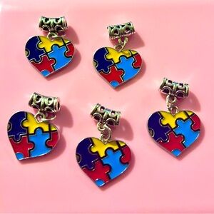 🧩Autism Awareness Charms (5pcs)🧩